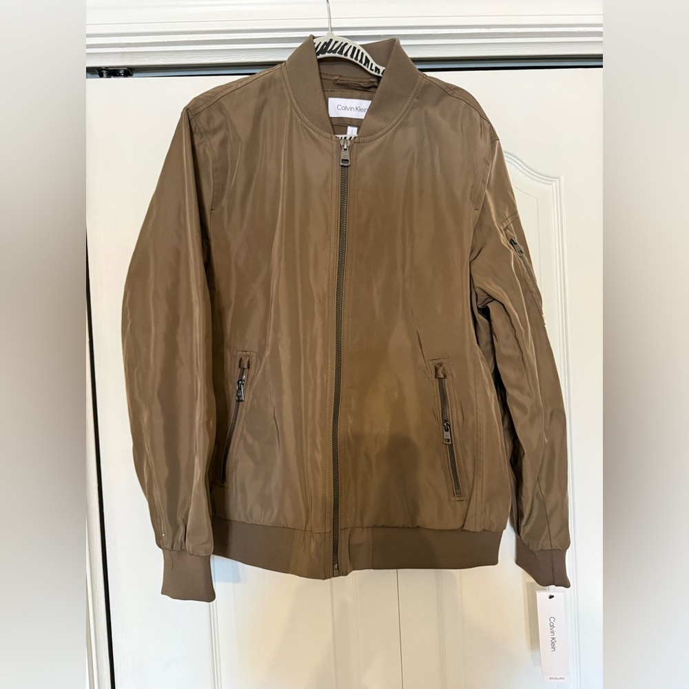 Men’s Calvin Klein bomber jacket size large new with tags